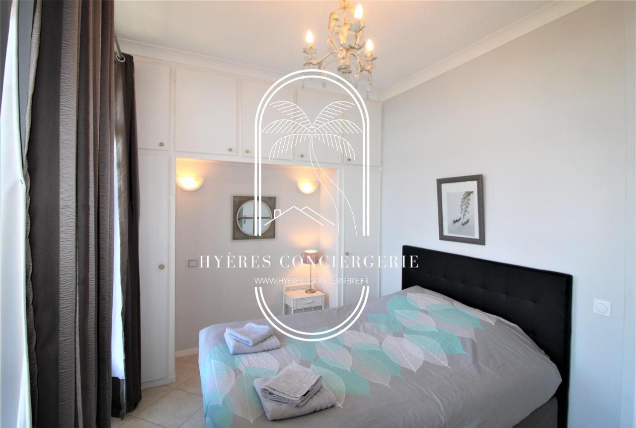 Apartamento T3 Standing-Splendide Vue Mer - Piscine Parking By Hc Hyères Exterior foto